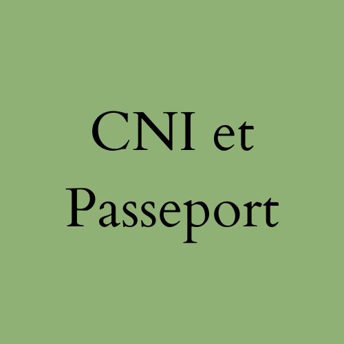 CNI et Passeport